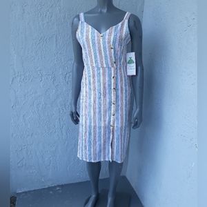 Rare Editions  Crinkle gauze dress